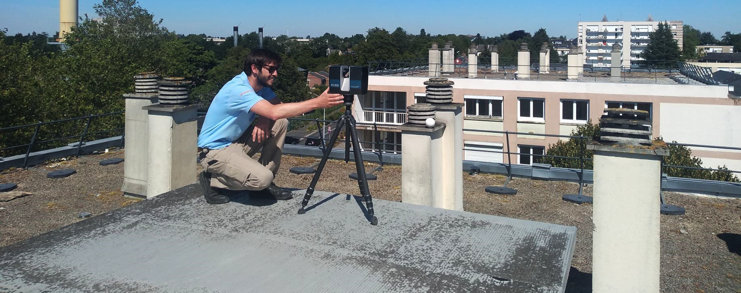 relevé données 3D bâtiment