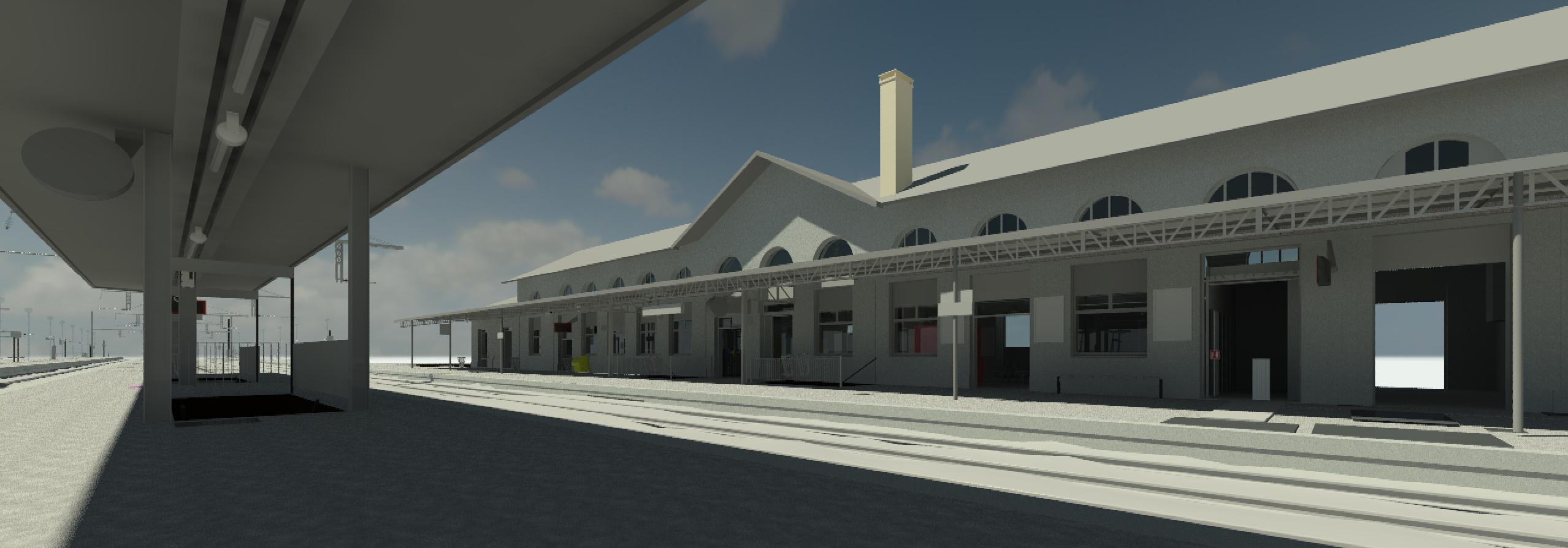 Maquette BIM gare SNCF