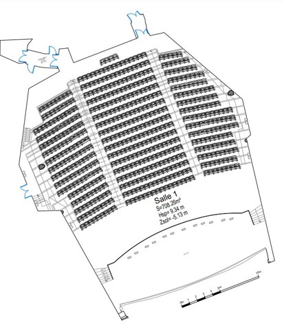 Plan 2D ciné top