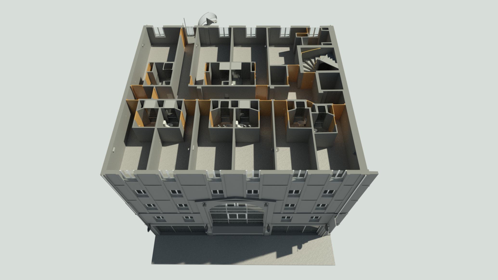 Maquette 3D immeuble